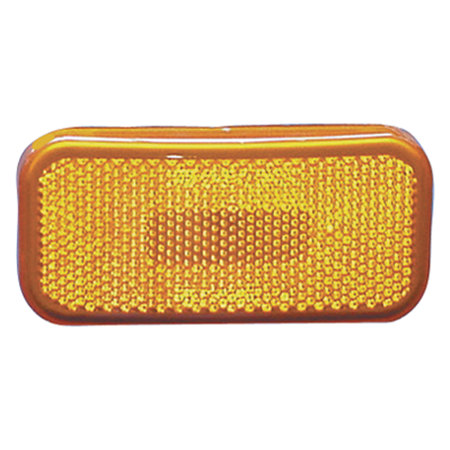 FASTENERS UNLIMITED Fasteners Unlimited 003-59 Command Electronics Rounded Corner Clearance Light-Amber w White Base 003-59